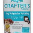 Poly-fil Fairfield CCDF10 Crafter's Choice Dry Packing Fiber Fill 10 Ounce Bag, Blue/Orange