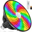 CEDIO LED Pool Light Bulb for Inground Pool, 2026 Upgraded 120V RGB Color Changing Pool Lights Underwater Pool Light with Remote Control, E26/E27 Replacement Pool Light (Pool Light Bulb Black)