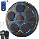 Music Boxing Machine, Boxing Machine Wall Mounted Music with Gloves, Smart Bluetooth Boxing Equipment, Boxing Music Workout Machine