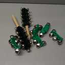 Christmas Hand Jingle Bells Wooden Handle Bells Wrist Band Shaking Bell Stick Musical Percussion Instrument Bell for Xmas Holiday Music Birthday Party Favors