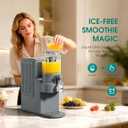 Slushie Machine with Self-Cleaning, No Ice Needed Slushy Maker for Home, Real-Time Temp Display, Frozen Drink Maker with 7 Preset Programs for Ice Cream, Frapps, Milk Shake and More