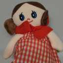 Hopearl Talking Singing Doll Repeats What You Say Girl Walking Electric Interactive Animated Toy Speaking Plush Buddy Gifts for Toddlers, Red, 8''