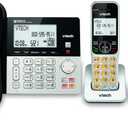 VTech VG208-2 DECT 6.0 Corded/Cordless Phone System with 2 Handsets, Digital Answering Machine, Call Blocking, Caller ID, Large Backlit Display