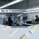 4FT LED Shop Light 2 Pack 50W 7000 Lumens 6500K, 48 inchs