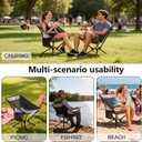 ADSMART Portable Camping Chair Lightweight Folding Chair for Camping - Outdoor Chair Supports 300 Lbs - Camp Chair Outdoor Adventures