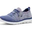 Skechers Women's Summits-Sweet Glow Navy Multi 7.5 Medium