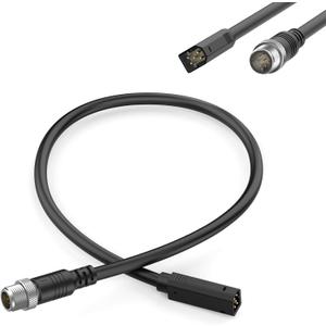 vhbw 720074-1 AS EC QDE Ethernet Adapter Cable for Humminbird Fish Finders Helix 8, Helix 9, Helix 10, Helix 12, and Helix 15 Models, Helix 7 G2N, G3N, G4N Models,5-Pin to 8-Pin Black 1.6ft