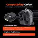 30102P54006 Ignition Distributor Cap and Rotor Kit Set with 30103P08003 Compatible with Honda Accord 1998-2002 CR-V 1997-2001 Civic 1992-2000 Civic del Sol 1994-1997 Acu-ra Integra 1992-2001