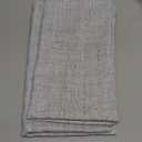 Chyhomenyc Gray Cafe Curtains 30 Inch Length, Light Filtering Faux Linen Slub Textured Small Curtain Over Sink, Half Window Short Curtains for Cabinet Bathroom Basement, 30Wx30L Inch, 2PCS, Grey