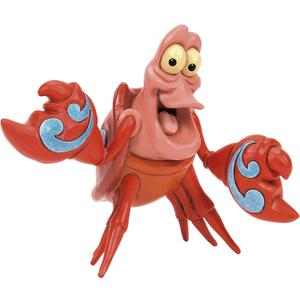 Enesco Disney Traditions Collection by Jim Shore The Little Mermaid Sebastian The Crab Miniature Figurine- Resin Hand Painted Crafted Collectible Disney Mini Figurines Home Decor Statue, 3.7 Inch