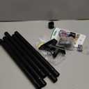 ZMTECH Flag Pole - Upgraded Bracket, 6 FT Stainless Steel Flag Poles for Outside House, Residential or Commerical, Tangle Free Flag Pole Kit for American Flag (Without Flag, Black)