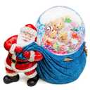 Christmas Santa Claus Musical Snow Globe Clearance, Automatic Snowfall, Dual Mode Lighting Perfect, Xmas Present for Families Friends Love Ones,Plays 14 Christmas Carols