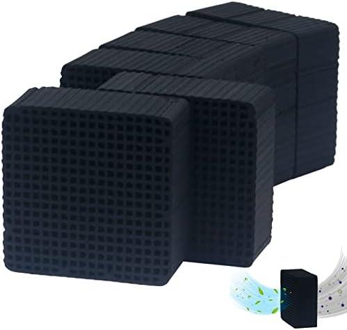 ENOMAKER Replacement Carbon Filters Activated Charcoal Block Parts Resin Air Purifier Charcoal Cube Ultra-Absorption Honeycomb for ELEGOO Anycubic Mini Air Filter LCD DLP Resin 3D Printer(Pack of 6)