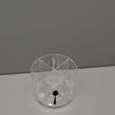 360 Rotating Acrylic Utensil Caddy, 4 Compartment Plastic Silverware Cutlery Holder Countertop Flatware Storage Organizer for Kitchen Office Desk Picnic Camping Party