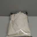 Mrs.Naturall Beige 42x45 Inches Long Back Tab Rod Pocket Linen Blackout Curtains