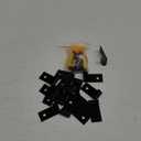 16Pcs Tile Display Wall Hangers, Black Tile Wall Display, Billboard Holder Brackets, with Mounting Screws