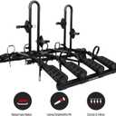 Hollywood Racks Destination 4 Hitch Bike Rack, Carries Up to 4 Bikes, Black