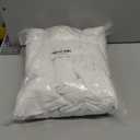 Extra Long White Shower Curtain Boho, Cotton Blend Waffle Weave Stripe Textured Shower Curtain, Fabric Shower Curtains for Bathroom, Hotel,72 x 78