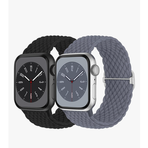 Braided Solo Loop Compatible with Apple Watch Band 38mm 40mm 41mm 42mm 44mm 45mm 46mm 49mm Women Men, Adjustable Stretchy Bands Elastic Sport Wristbands for iWatch Series 10 9 8 7 6 5 4 3 2 SE Ultra 2