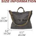 Women Canvas Tote Bag Travel Shoulder Bag Large Capacity Crossbody Top Handle Fashion Handbags