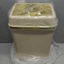 Bathroom Trash Can with Lid 4 Gallon Trash Can with Swing Lid Beige Small Garbage Can Bathroom Garbage Can with 300 Counts Trash Bags for Kitchen Bedroom Office