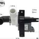 AMI PARTS W10409079 W10403802 Washer Drain Pump fit for May tag Whirl pool Ken more Washing Machine Replaces 4446381 AP6020990 PS11754310 EAP11754310