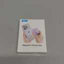 AUROX for MagSafe Phone Grip, Magnetic Phone Grips, Expandable Collapsible Mobile Phone Grip Stand Holder with Kickstand for Magsafe Stand Compatible with iPhone 16 15 14 13 12 Series, Purple