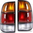 Tail Light Assembly Compatible With 2000 2001 2002 2003 2004 2005 2006 Toyota Tundra Driver and Passsenger Side Taillights Replace 81550-0C010 81560-0C010(Only Fit Regular and Access Cab) (Left And Right)
