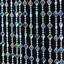 HYVAKUPPA Colorful Crystal Beaded Curtain Hanging Door Beads String Curtain 36 Strands Decorative Shiny Clear Acrylic Iridescent Diamond Cut Room Divider for Doorway Party Home Decor (3FTx6.5FT)