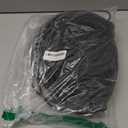 1/8 to Dual 1/4 Stereo Cable 100 Feet, 3.5mm TRS to 2 x 6.35mm TS Mono Y Splitter Audio Cord Adapter, Oxygen-Free Copper, OD:5.0MM, for PC, Mixer, Speaker, Home Stereo System with 5 Cable Ties