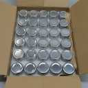 Accguan 30pcs 1.5 oz Glass Jars with Silver Lids, Mini Mason Jars for Gifts, Crafts, Wedding, Spice, ExtraTags String