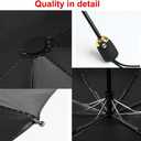 Finex Mickey Travel Compact Auto Folding Golf Umbrella with Auto Open Close One Button Handle & Wrist Strap