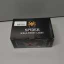 Halloween Decorations Spider Wall Light, Indoor LED Spiders Lights with Remote ControlMagnetic Wall-Mounted Spider Light Creates a Scary Atmosphere for Homes, Living Rooms and Bedrooms(Black)