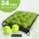 FURWEY Tennis Balls, 12/24/36/80 Pack Bulk Tennis Balls Pressureless Tennis Ball, Come with Mesh Bag for Easy Transport,Pet Dog Playing Balls, Good for Beginner Training Ball