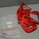 Women Sexy Satin Lingerie Unwrap Me Babydoll Red Big Bow Teddy Costume Bodysuit Backless Nightwear One Piece Underwear Naughty Bowknot Sleepwear for Ladies Valentine's Gift Christmas Bride Outfit