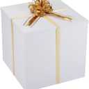 Extra Large Gift Box with Lid 20x20x20 Inches, White Big Gift Box for Gender Reveal, Giant Gift Boxes with Lids for Presents Packaging for Birthday Surprise, Christmas, Anniversaries, Wedding Party