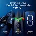 Oral-B Rechargeable Electric Toothbrush, iO9 Genius, 7 Cleaning Modes, Interactive Display, Charging Travel Case, Visible Pressure Sensor, 4 Brush Heads, White Alabaster