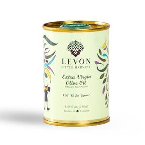 Levon, Little Harvest Extra Virgin Olive Oil, EVOO Olive Oil, 8.45 fl oz/250 ML, Polyphenol Rich, Premium Cold Pressed Black Olives, Pesticide Free, Mild Taste for Kids, Works w/Olive Oil Sprayer, BB Date 08/2026