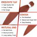 2 x 26 Inch 3 Pack Pre Stretched Braiding Hair