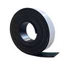 Solid Rubber Strips with Adhesive 1/8 (.125)" Thick X 1" Wide X 10'Long, Solid Rubber Sheet Rolls Self Adhesive for Anti-Slip, Anti-Vibration (1" X10'X1/8")