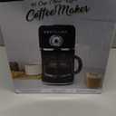 Nostalgia Classic Retro 10 Cup Coffee Maker - One-Touch Drip Brew, Reusable Filter - Anti-Drip, Auto Shutoff, & Time Display - Dishwasher Safe 50 oz Carafe - Black