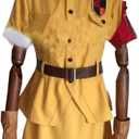 Anime Womens Costume Dress Cosplay Yellow Version Dress Costume Outfit Halloween Size L