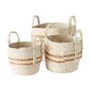Creative Co-op Basket with Handle, Color May Vary