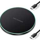 20W Fast Wireless Charger Pad,Wireless Phone Charging Station Compatible with iPhone 17 Pro/16/15/14/13/12/11/SE/X/AirPods,15W Fast Charge for Samsung Galaxy S25/S24/S23/S22/S21/Note/Buds,Pixel (Black)