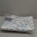 Collive 4x6 Rugs for Bedroom Girls, Boho Blue Floral Washable Area Rug Non Slip, Soft Indoor Decor Elegant Carpet for Kids Room Nursery Living Room Dining Room (Blue 4' x 6')