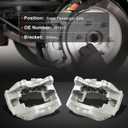 cciyu Front Left & Right Brake Calipers Assembly 191830 191831 1996-2002 For Toyota For 4Runner,2004 For Toyota For Tacoma [Fit Base or S-Runner Model; w/VSC]-Fits the Model with 16 inch wheel