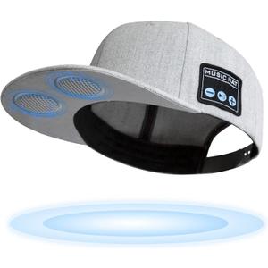Bluetooth Speaker Hat, Baseball Cap with Built-in HD Stereo Speakers & Hidden Mic, Hands-Free Calling for Cycling, Skate Parks, Party, Dancing, Outdoor Sports, Gifts for Men, Brother, Boyfriend, Him