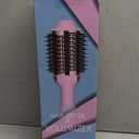 Hair Dryer Brush Blow Dryer in One, Upgraded 4 in 1 Hair Dryer and Styler Volumizer with Negative Ion Anti-frizz Ceramic Titanium Barrel Hot Air Hair Straightener Brush (Pink)