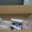 Kira Home Asher 23" 3-Light Farmhouse Vanity/Bathroom Light + Funnel Glass Shades, Smoked Birch Wood Style + Black Finish