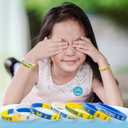 60 Pcs Down Syndrome Accessories Bulk Include 30 Blue Yellow Ribbon Awareness Silicone Bracelets and 30 Ehlers Danlos Syndrome EDS Special Education Badges Button Pins for Social Charity Event